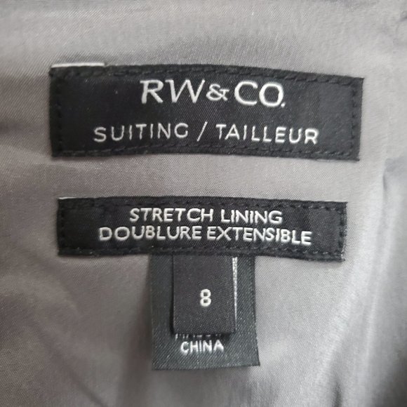 RW&CO Suiting High Waisted Plaid Pencil Skirt Size 8 - Picture 3 of 9